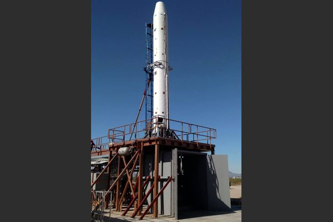 Vector Launch - static pad for fire test
